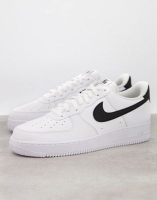 Size 12 Nike Air Force 1 '07 trainers in white/black trainers